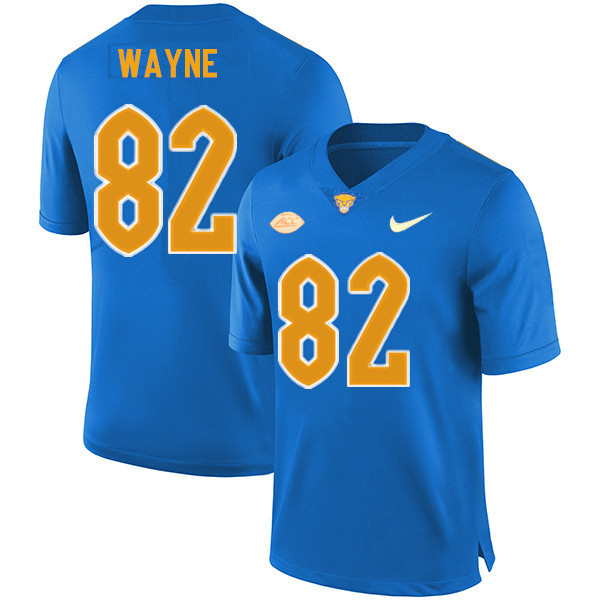 Men #82 Jared Wayne Pitt Panthers College Football Jerseys Sale-New Royal